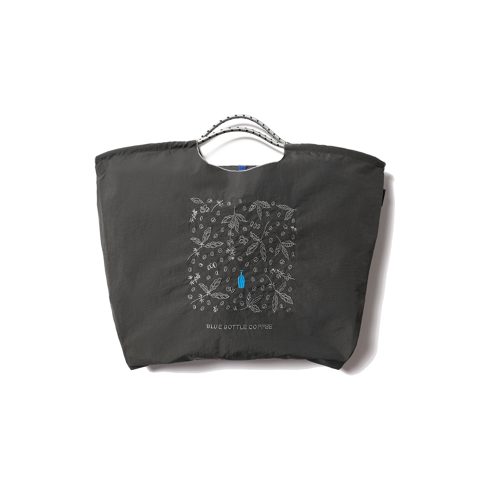 Embroidered Blue Bottle Tote