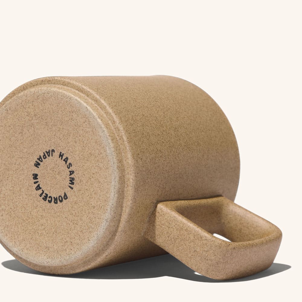 Hasami Natural Mug with Saucer