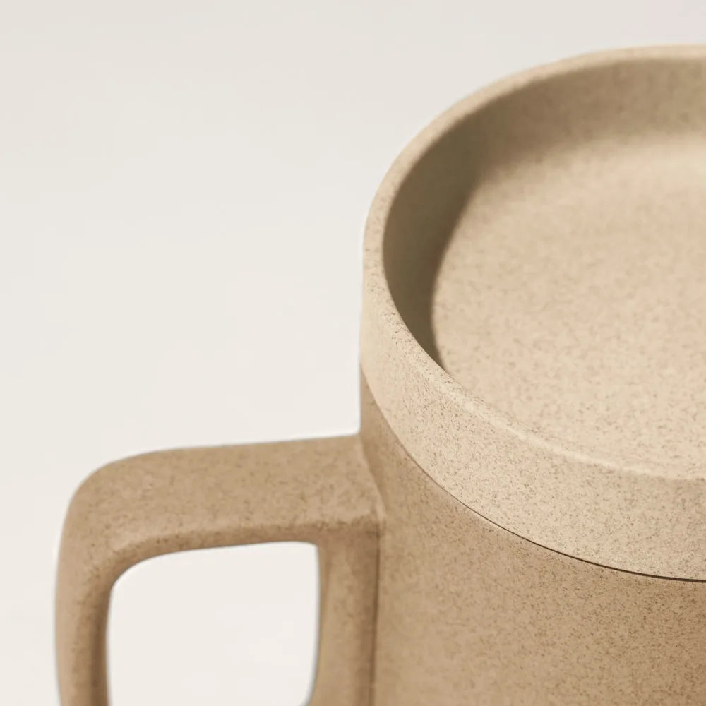 Hasami Natural Mug with Saucer