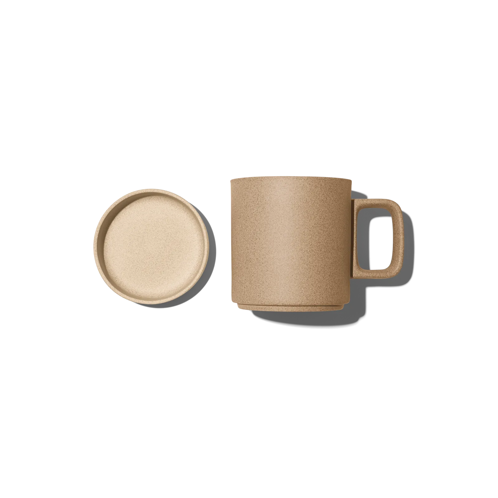 Hasami Natural Mug with Saucer